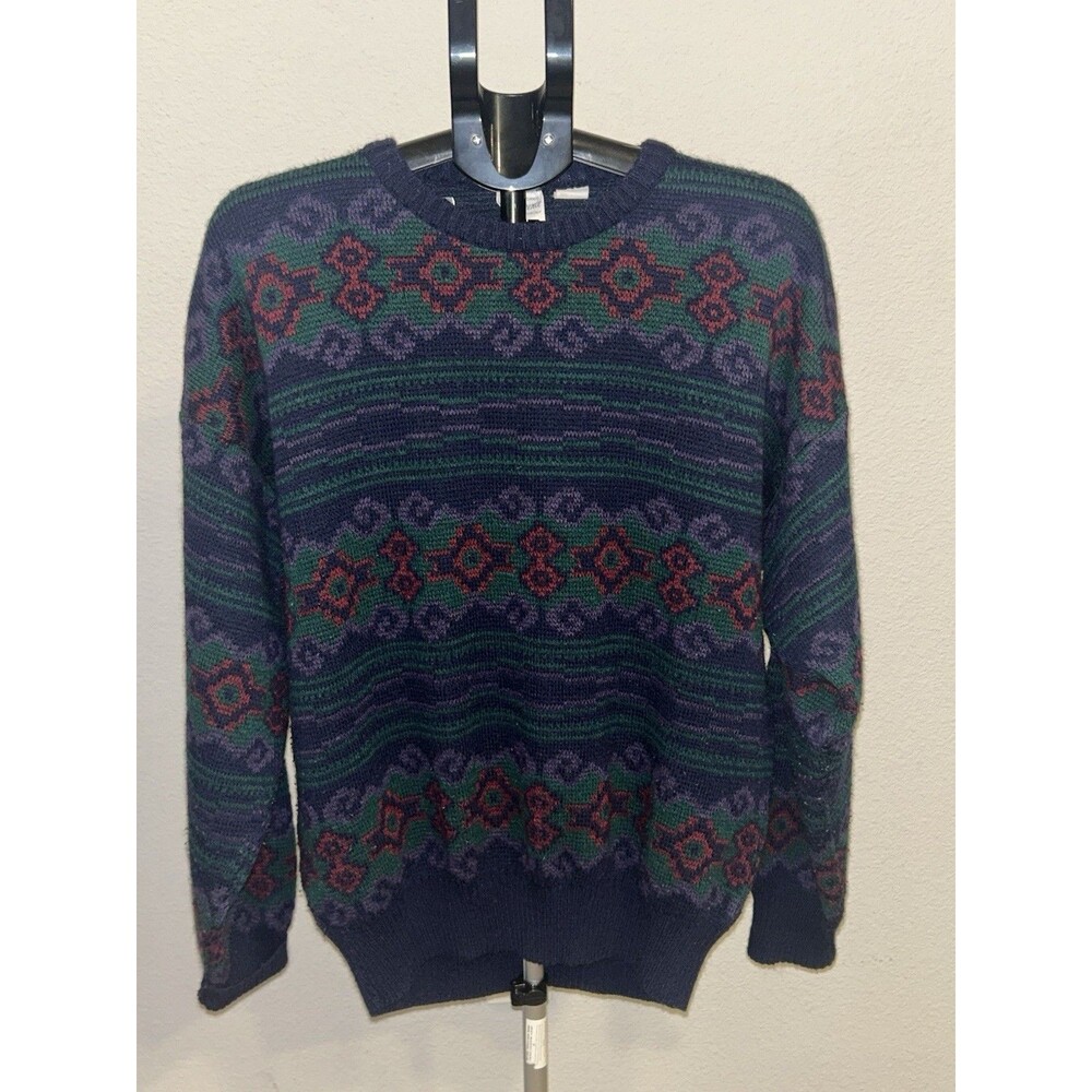 Maglificio Florence Italian Men’s Crewneck Sweater Wool Blend XL